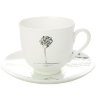 Подарочный набор: кофейная чашка с блюдцем форма Ландыш рисунок Роза Императорский фарфоровый завод
