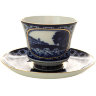 Чайная чашка с блюдцем форма Банкетная рисунок Прачечный мостик ИФЗ