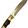 Подарочный нож Златоуст сувенирный "Тайга" ножны из кожи